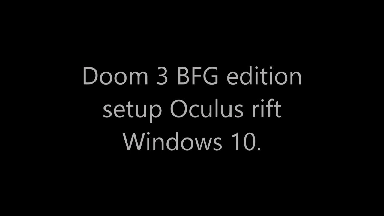 doom 3 on windows 10